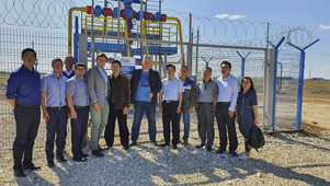 Китайская делегация и сотрудники ООО "Газпром геотехнологии" на экскурсии по Волгоградскому ПХГ